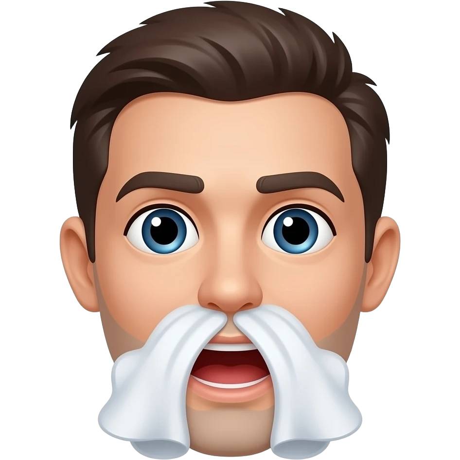 sneezing face emoji