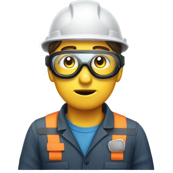 Safety goggles feeling disgraced emoji