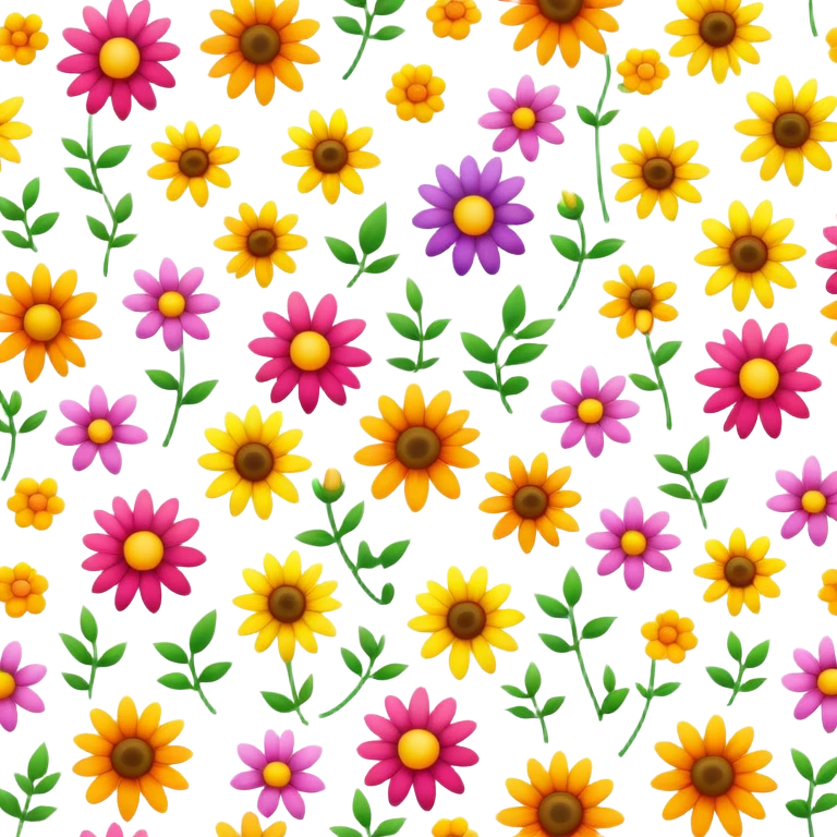 Summer flowers  emoji