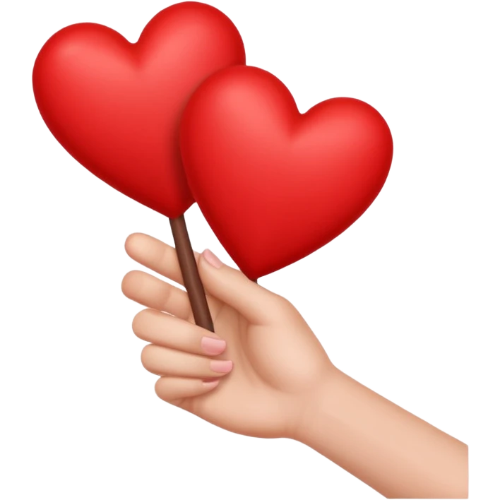 Hello hand with hearts  emoji