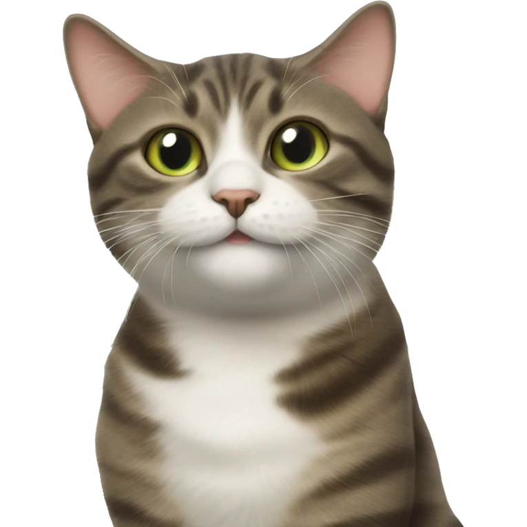 Cat smelling catnip emoji