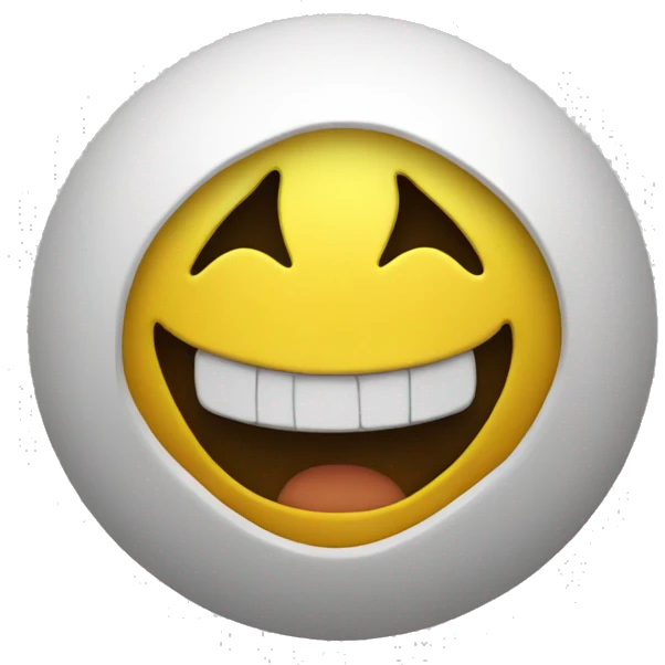 yellow scary smile emoji