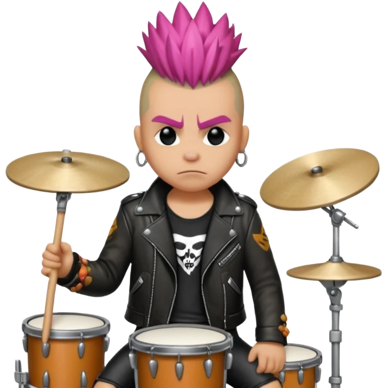 drummer animal punk emoji
