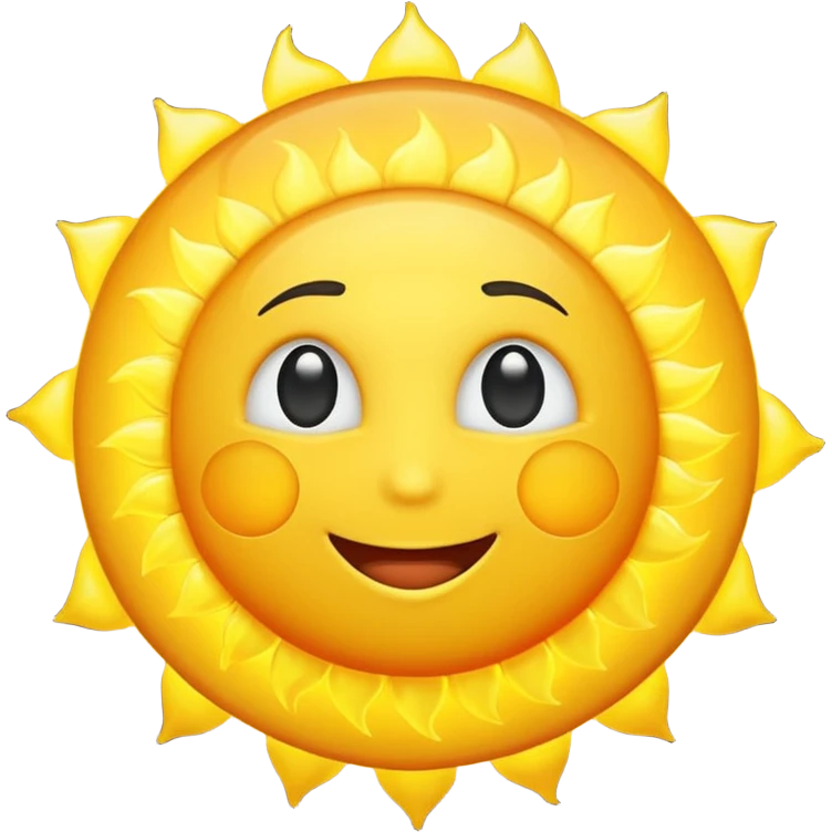 Sun emoji