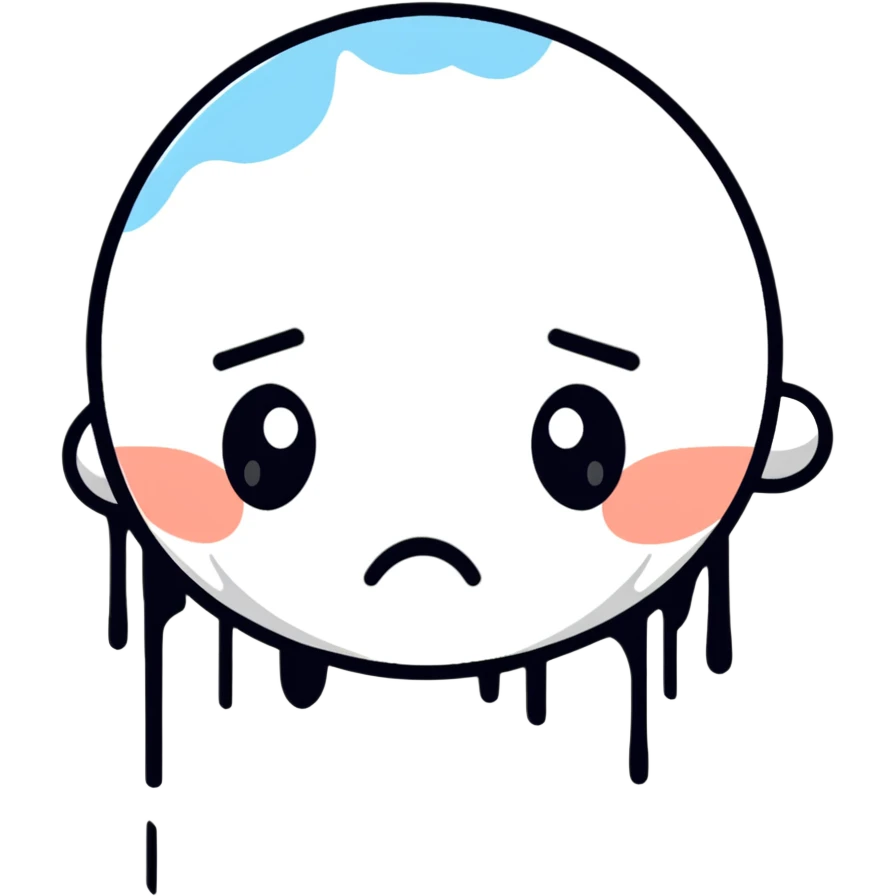 Crying face with tears emoji