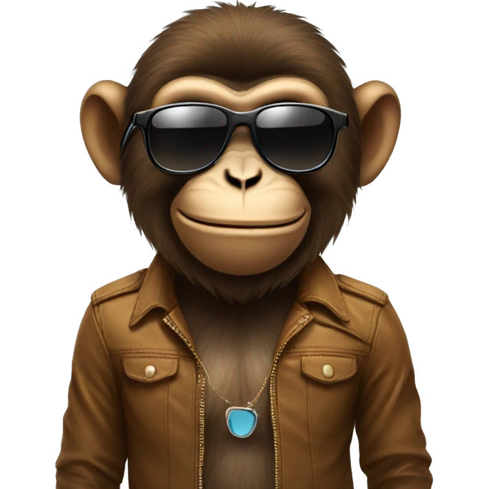 Monkey wearing sunglasses  emoji