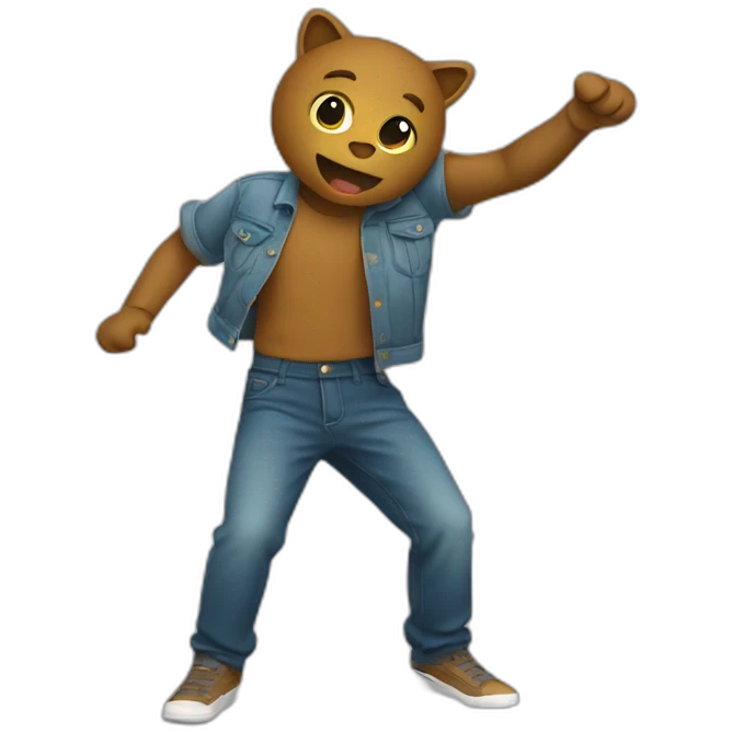 Gars qui fait un dab emoji