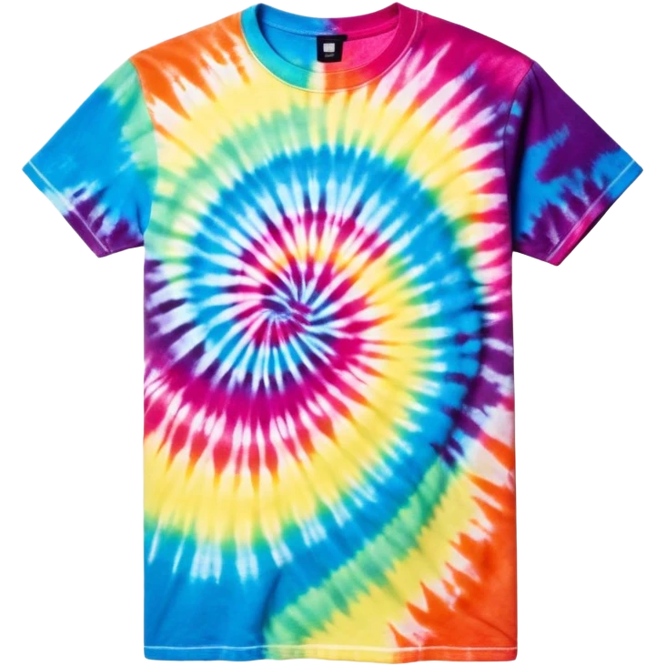 tie-dye graphic tee shirt emoji