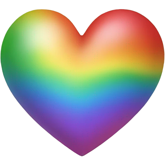 Rainbow heart emoji