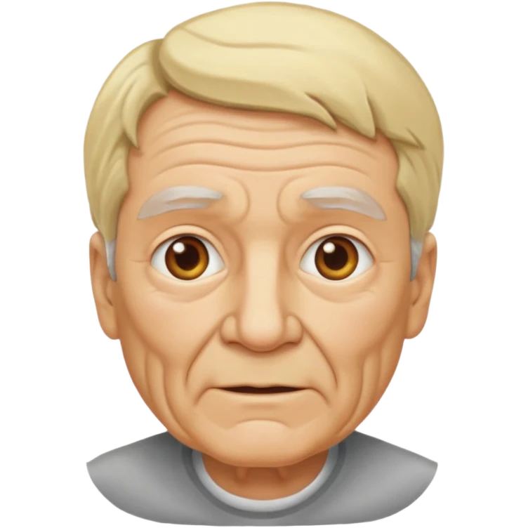 blonde elderly man emoji
