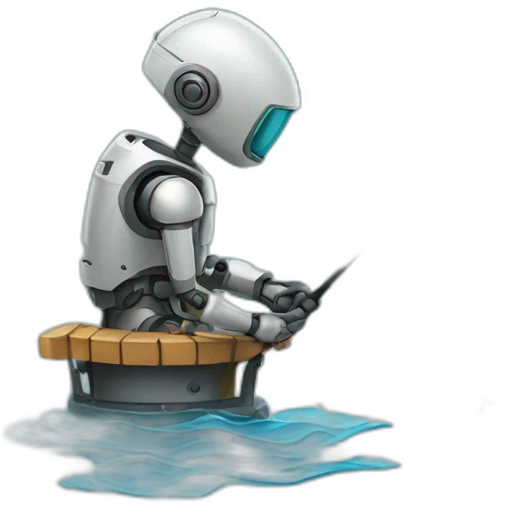 robot fishing emoji