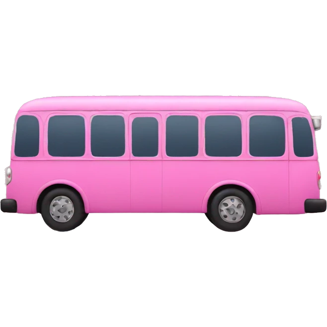 pink bus emoji