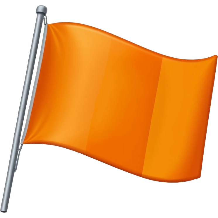flag  orange plain emoji