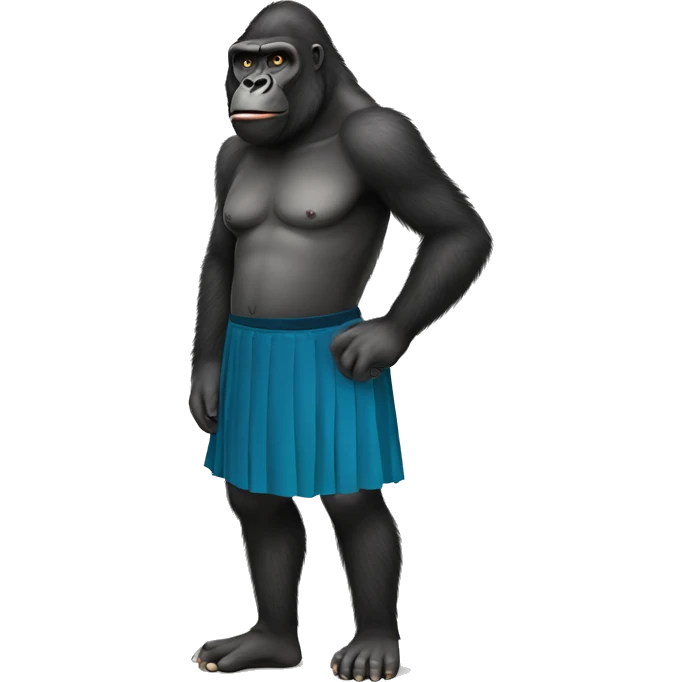 Gorilla in a skirt  emoji