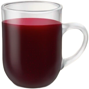 Mulled wine in a mug emoji