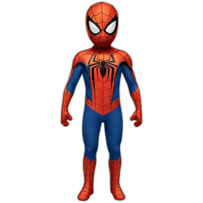 Moaï spider man suit emoji