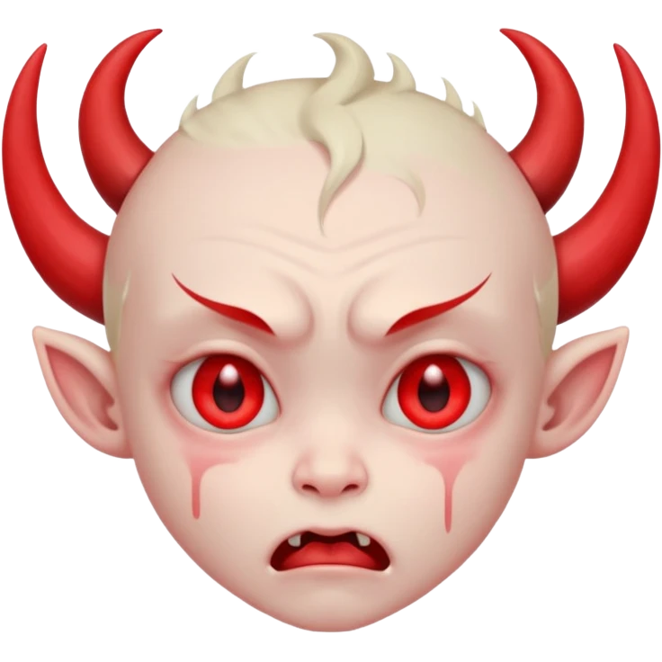 Crybaby cute littile demon  emoji
