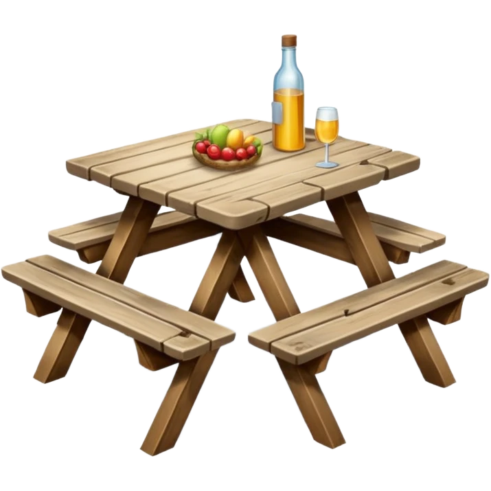 table of picnic emoji