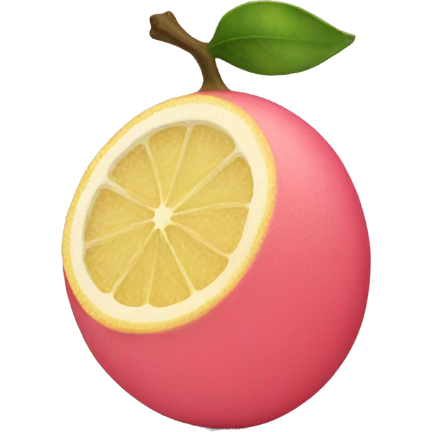 pink lemon emoji