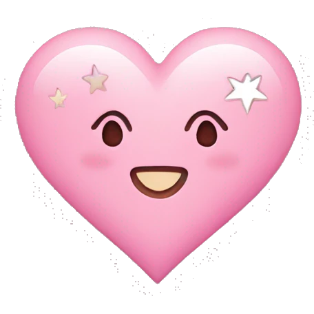 Heart with stars on it emoji