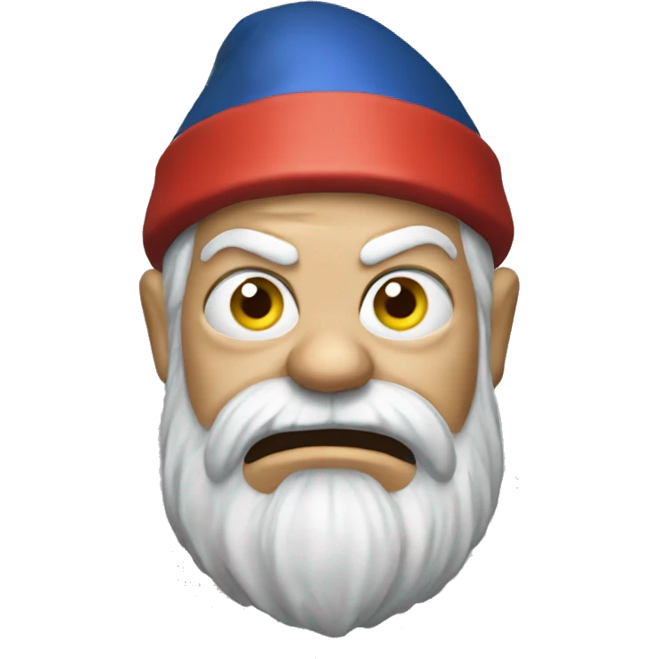Angry garden gnome emoji