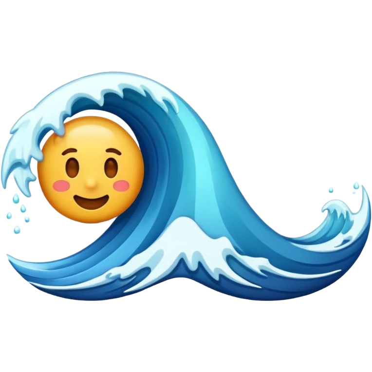 vertical wave emoji