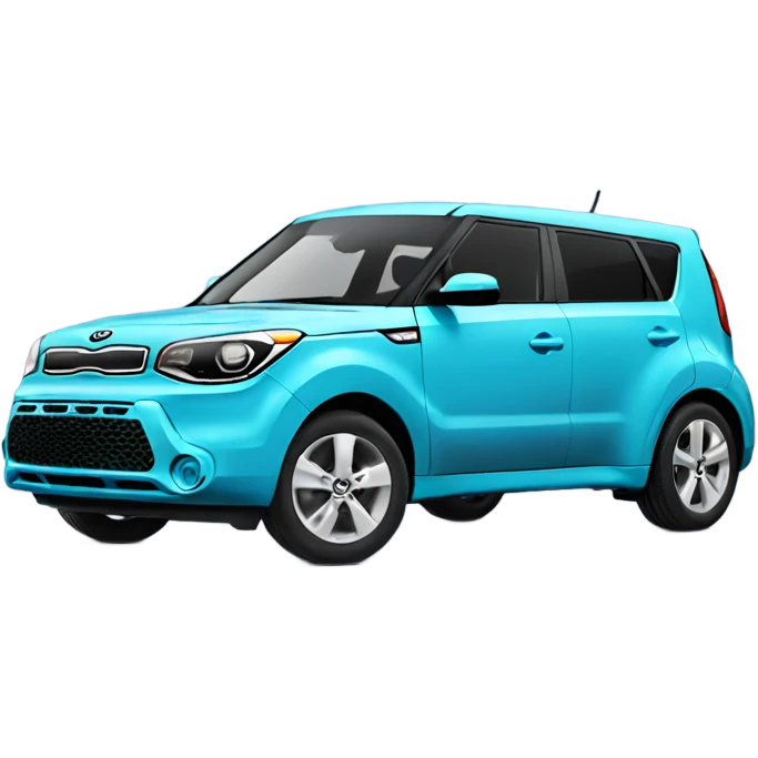 sky blue kia soul car emoji