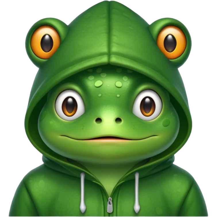 frog with hoodşe emoji