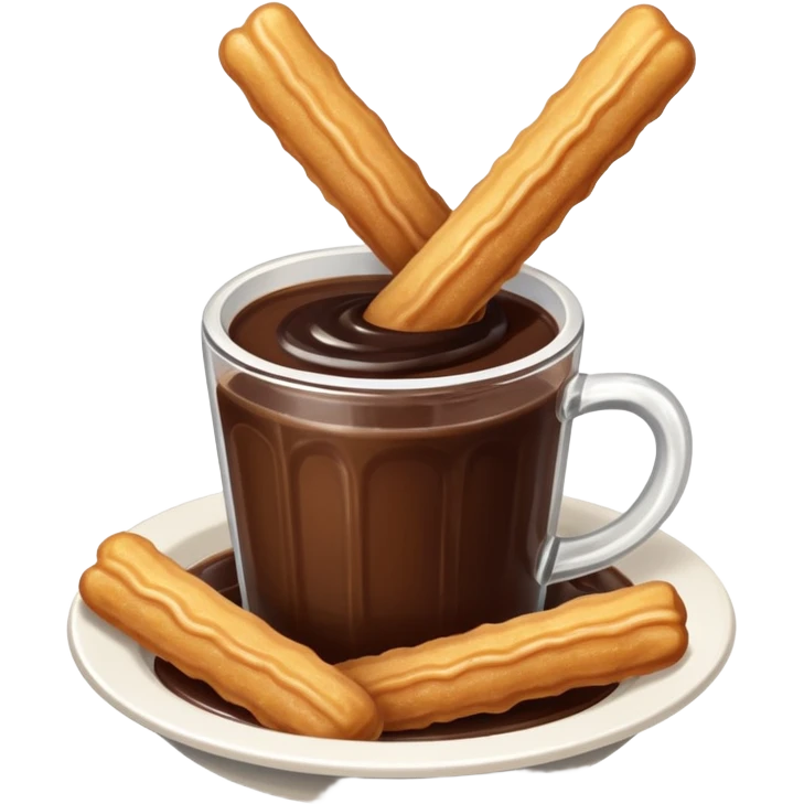 Churro with chocolate  emoji