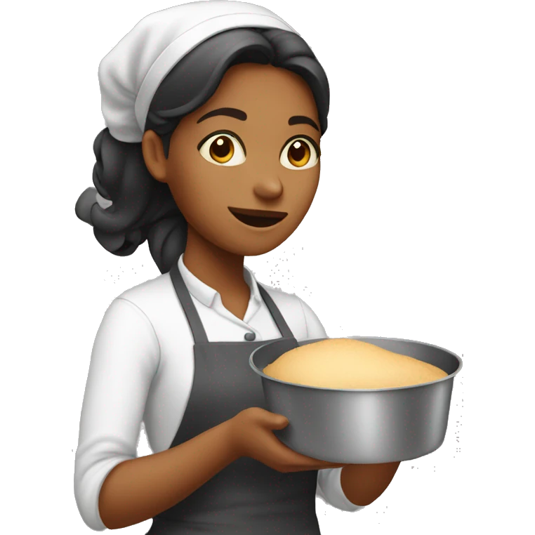 girl baking emoji