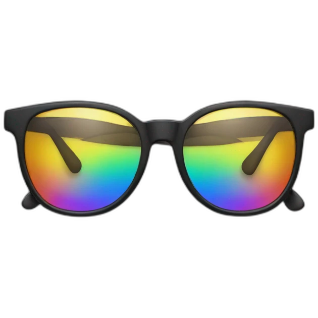 rainbow glasses emoji