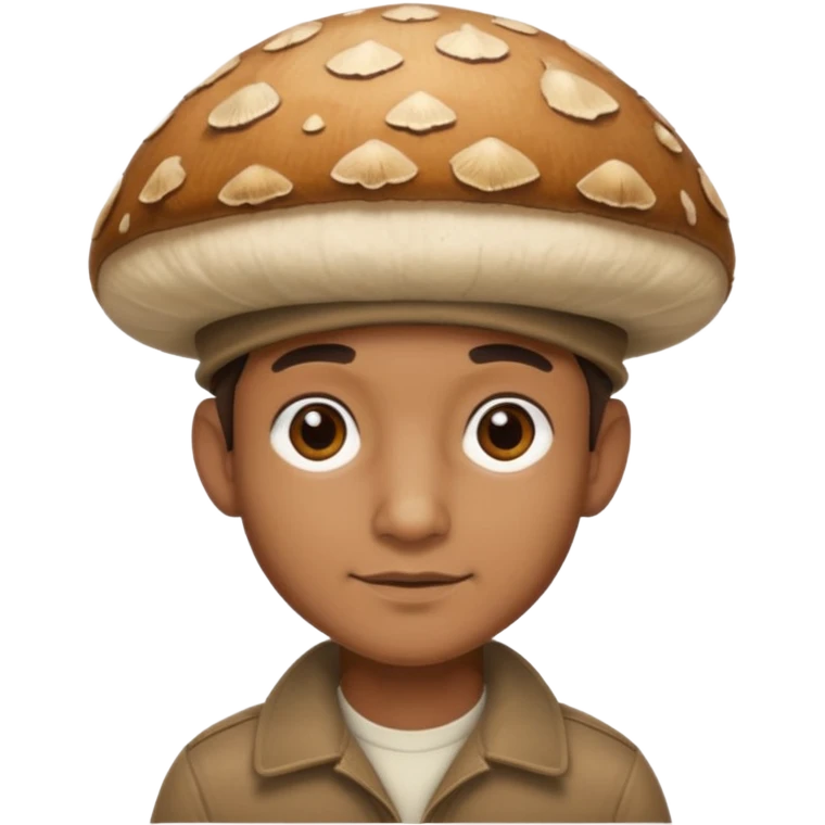 mushroom capped man
 emoji