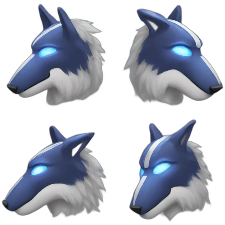 Furry protogen emoji