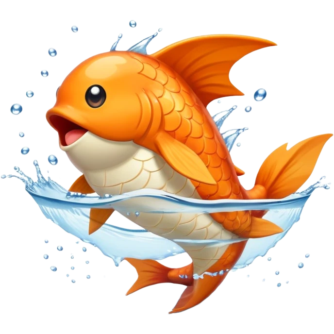 Magikarp Pokémon jumping emoji