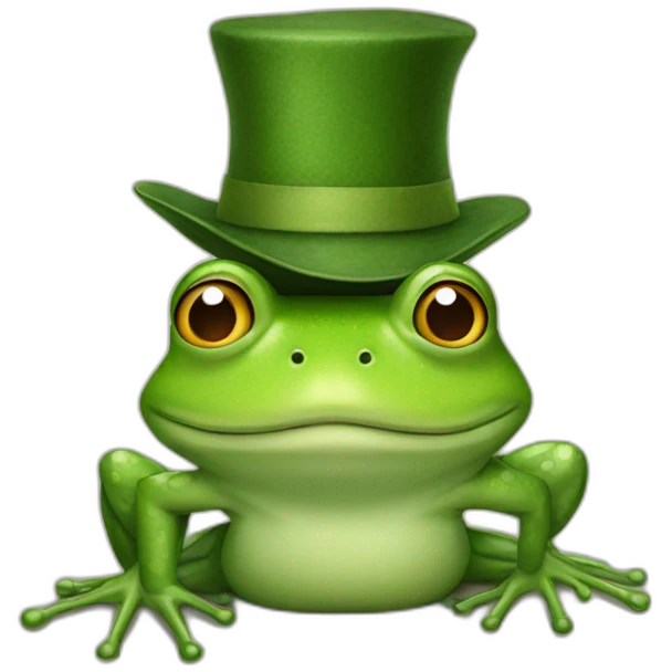 mr frog hat emoji