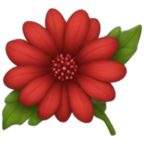 red flower emoji