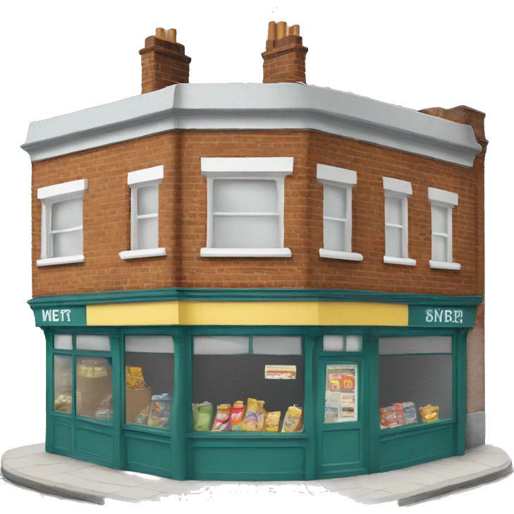 corner shop in london emoji
