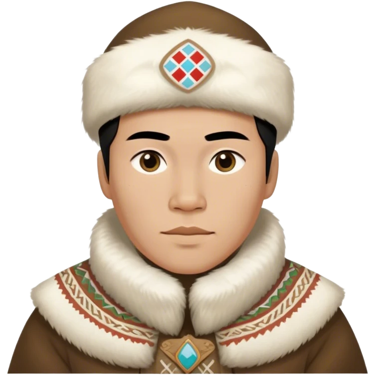 greenland citizen traditional outfit standing full scale emoji