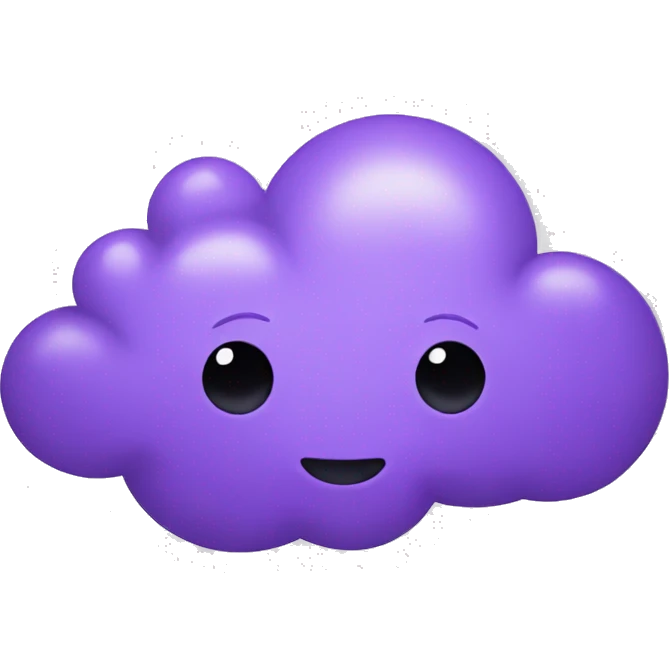 purple cloud emoji