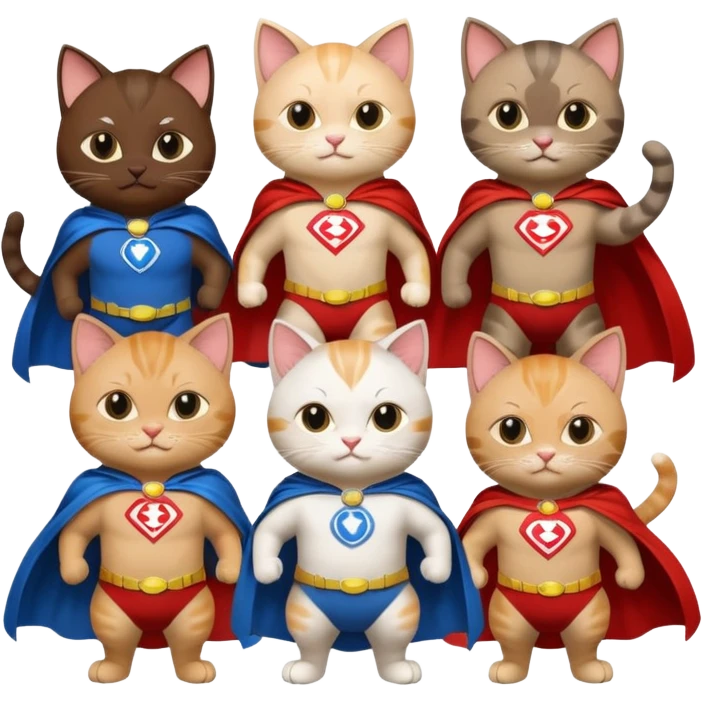 superhero cats emoji