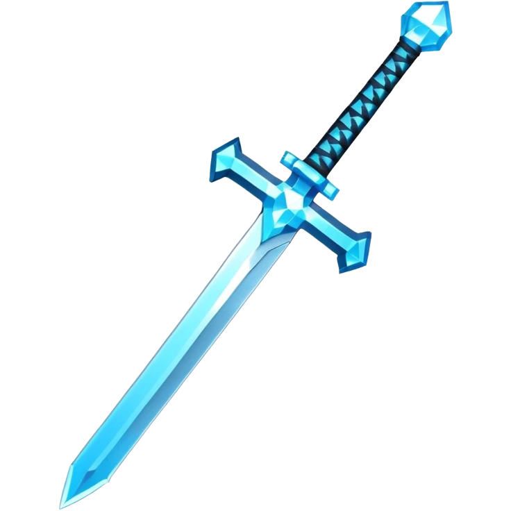 Minecraft diamond sword emoji