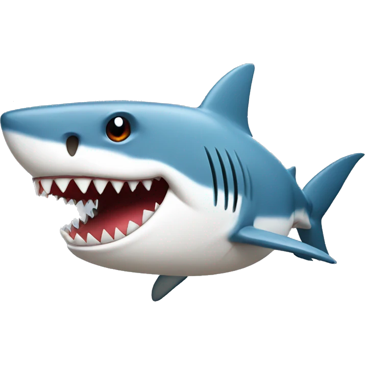 Shark with grills and a baseball hat emoji