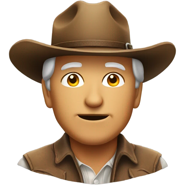 Old man with cowboy hat  emoji