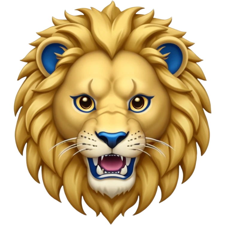 Lion mascot like Okeechobee Christian Academy emoji
