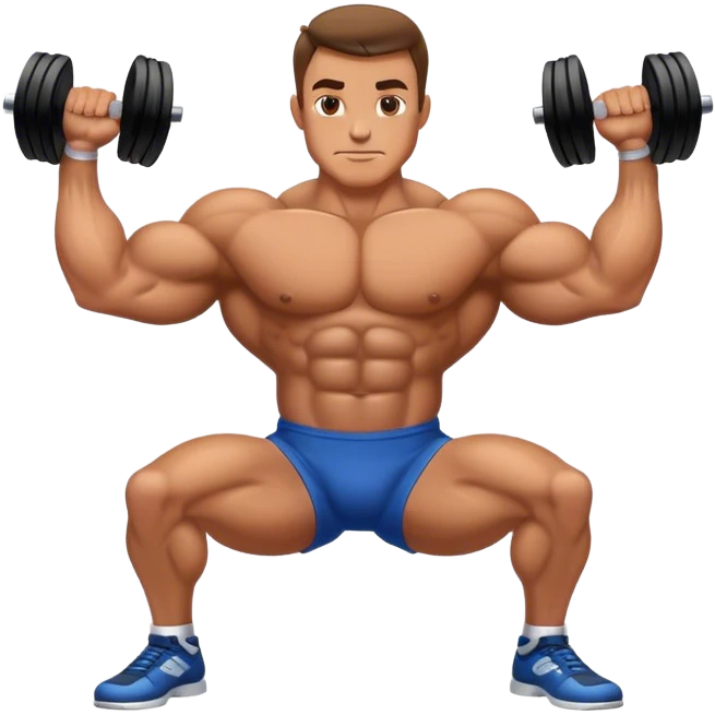 bodybuilder forearm on legs curl emoji
