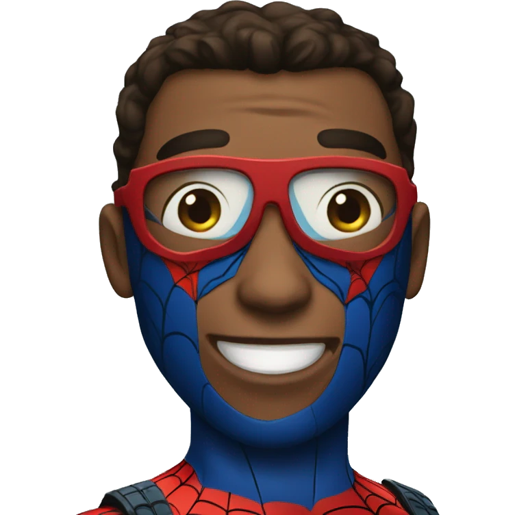 blue SPIDERMAN emoji