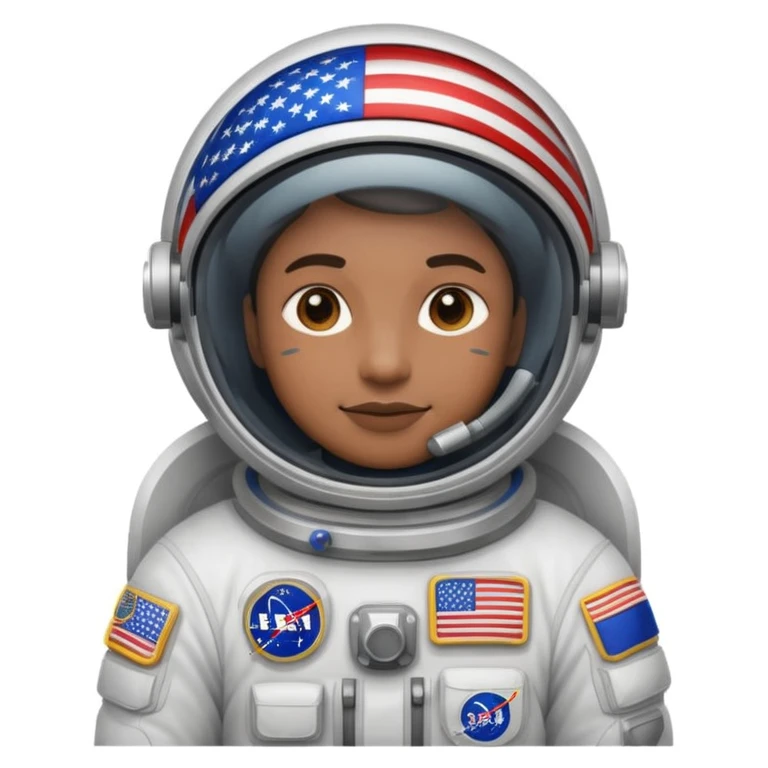 astronaut us flag emoji