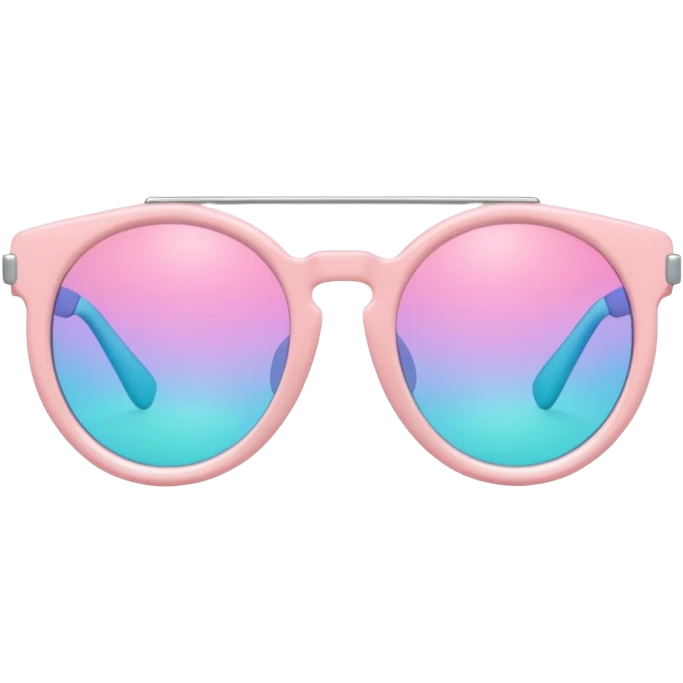 A colorful pair of Pastel sunglasses (aesthetic, loose object, apparel)  emoji