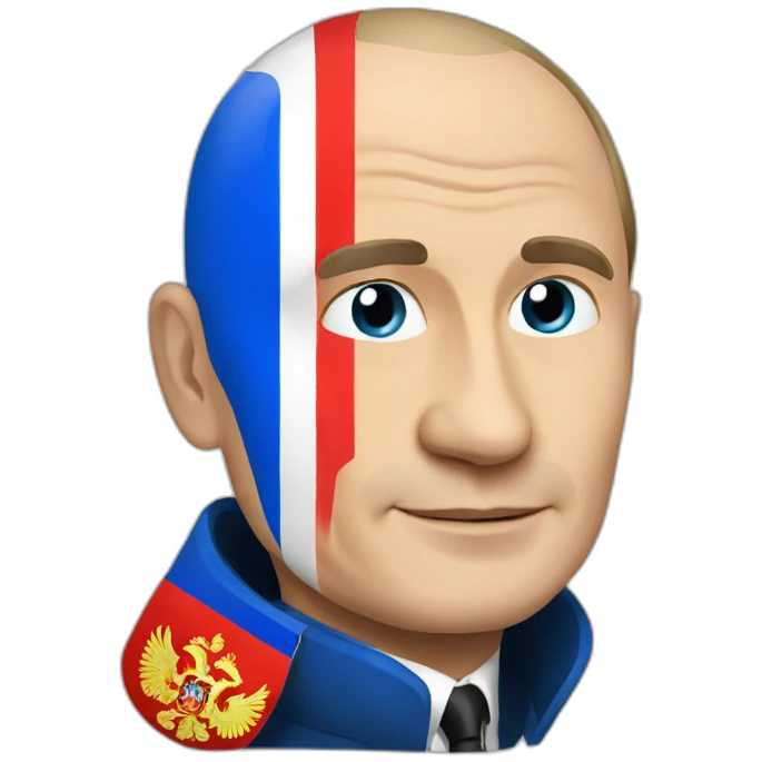 putin and russian flag emoji