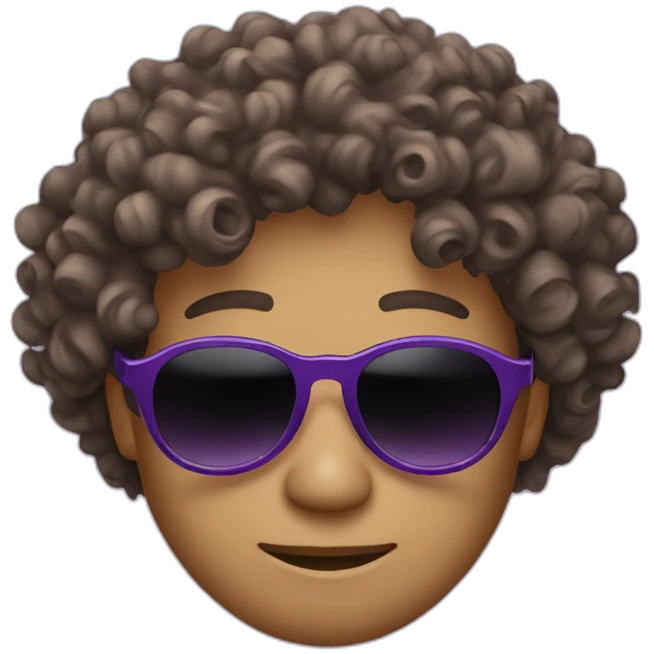 curly-hair-purple-cool-guy-round-star-sunglasses emoji